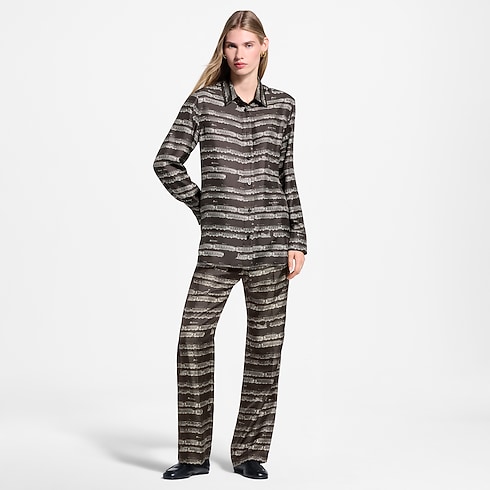 Hemd aus Seide mit Zug-Motiv in Damen's Ready to Wear Oberteile und Blusen collections by Louis Vuitton (Zoom)