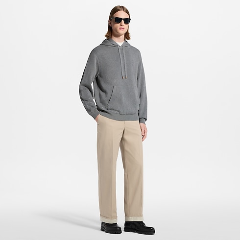 Hoodie aus Jacquard mit Farbverlauf und Signatur in Herren's Ready to Wear Vollständige Ready to Wear collections by Louis Vuitton (Zoom)