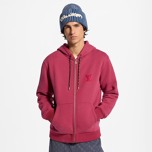 Hoodie mit Nadelfilz-Signatur und Reissverschluss in Herren's Ready to Wear Vollständige Ready to Wear collections by Louis Vuitton (Zoom)
