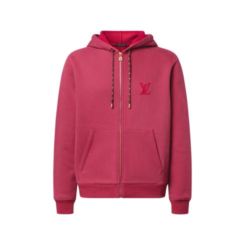 Hoodie mit Nadelfilz-Signatur und Reissverschluss in Herren's Ready to Wear Vollständige Ready to Wear collections by Louis Vuitton (Zoom)