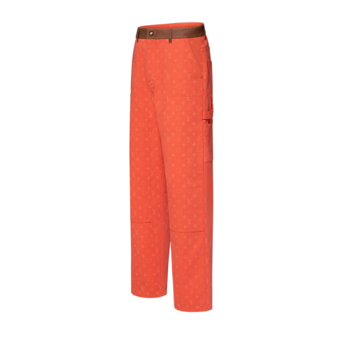 Hose im Workwear-Stil mit Monogram-Motiv Seitenansicht