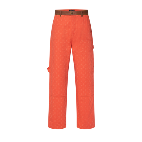 Hose im Workwear-Stil mit Monogram-Motiv Frontansicht