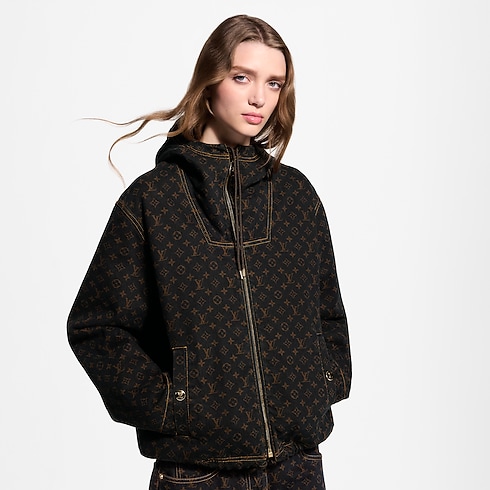 Jacke aus Denim mit Monogram-Motiv und Reissverschluss in Damen's Ready to Wear Mäntel und Jacken collections by Louis Vuitton (Zoom)