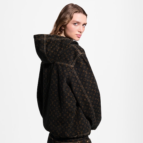 Jacke aus Denim mit Monogram-Motiv und Reissverschluss in Damen's Ready to Wear Mäntel und Jacken collections by Louis Vuitton (Zoom)