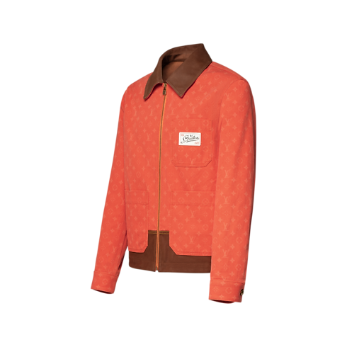 Jacke im Workwear-Stil mit Monogram-Motiv Seitenansicht