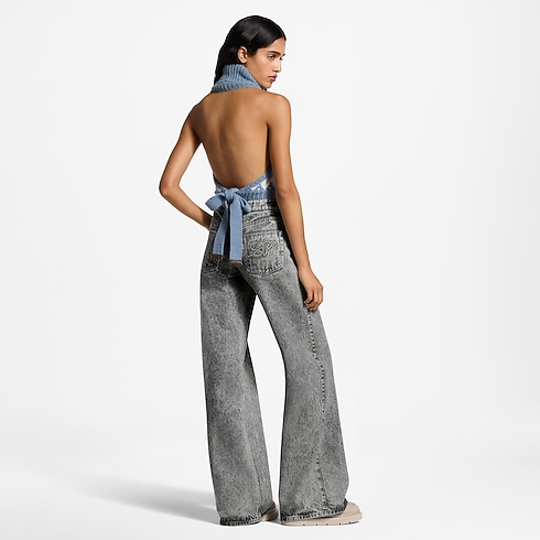 Jean évasé délavé à la pierre in Femme's Prêt-à-porter Pantalons et shorts collections by Louis Vuitton (Zoom produit)