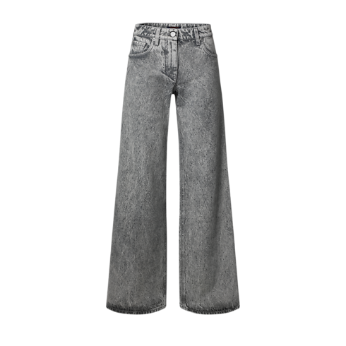 Jean évasé délavé à la pierre in Femme's Prêt-à-porter Pantalons et shorts collections by Louis Vuitton (Zoom produit)