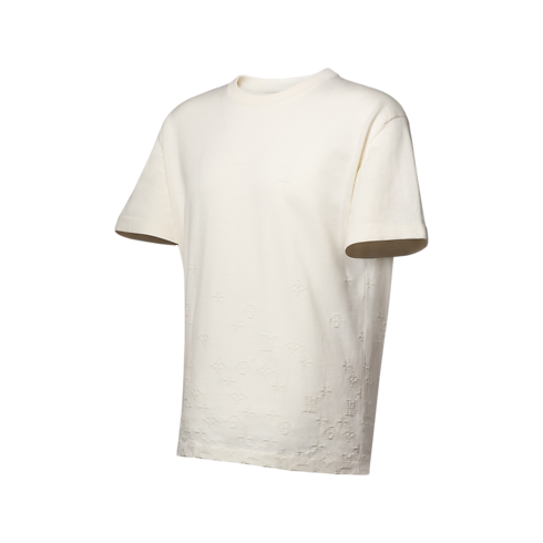 Kurzarm-Rundhalspullover mit Farbverlauf-Signaturen als Jacquardgewebe in Herren's Ready to Wear Strick und Sweatshirts collections by Louis Vuitton (Zoom)