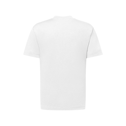 Kurzarm-T-Shirt aus Baumwolle und Seide Rückansicht