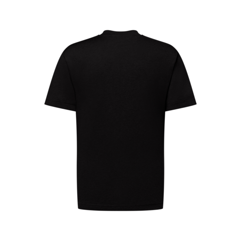 Kurzarm-T-Shirt aus Baumwolle und Seide Rückansicht