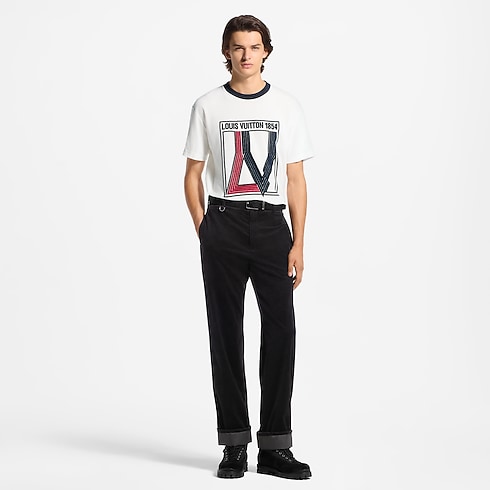 Kurzarm-T-Shirt mit samtiger Grafik in Herren's Ready to Wear Vollständige Ready to Wear collections by Louis Vuitton (Zoom)