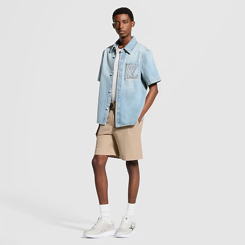 Kurzarmhemd aus Denim in Herren's Ready to Wear Hemden collections by Louis Vuitton (Zoom)