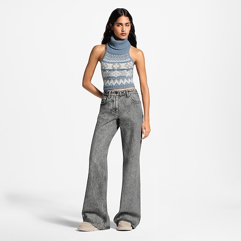 Kurzes Top aus Strick mit alpinem Motiv in Damen's Ready to Wear Oberteile und Blusen collections by Louis Vuitton (Zoom)