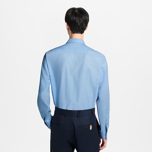 Langarm-Hemd aus Baumwolle und Kaschmir mit Jacquard-Muster in Herren's Ready to Wear Vollständige Ready to Wear collections by Louis Vuitton (Zoom)