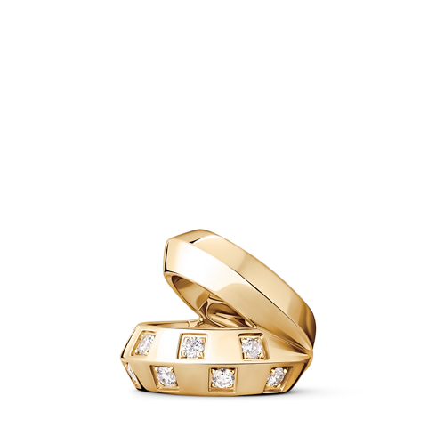 Le Damier de Louis Vuitton Doppel-Ohrmanschette, Gelbgold und Diamanten in Schmuck's Kategorien Ohrringe collections by Louis Vuitton (Zoom)