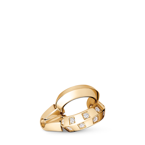 Le Damier de Louis Vuitton Doppel-Ohrmanschette, Gelbgold und Diamanten in Schmuck's Kategorien Ohrringe collections by Louis Vuitton (Zoom)