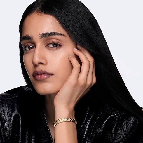 Le Damier de Louis Vuitton doppelreihiges Armband, Gelbgold und Diamanten in Schmuck's Kategorien Armbänder collections by Louis Vuitton (Zoom)