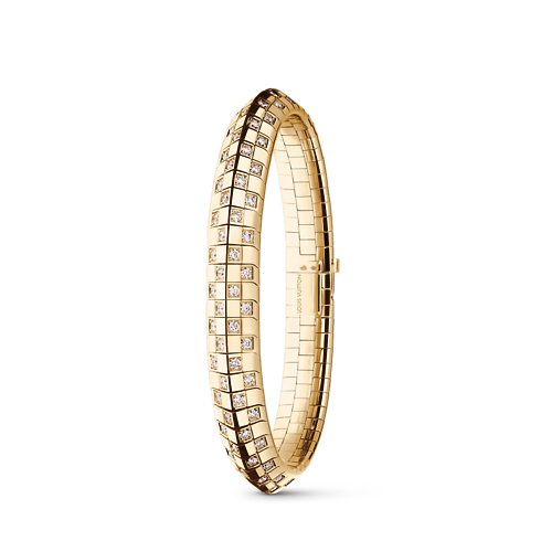 Le Damier de Louis Vuitton doppelreihiges Armband, Gelbgold und Diamanten in Schmuck's Kategorien Armbänder collections by Louis Vuitton (Zoom)