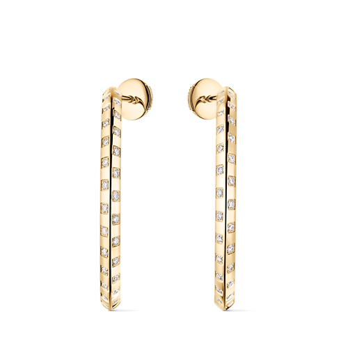 Le Damier de Louis Vuitton grosse Creolen, Gelbgold und Diamanten in Schmuck's Kategorien Ohrringe collections by Louis Vuitton (Zoom)