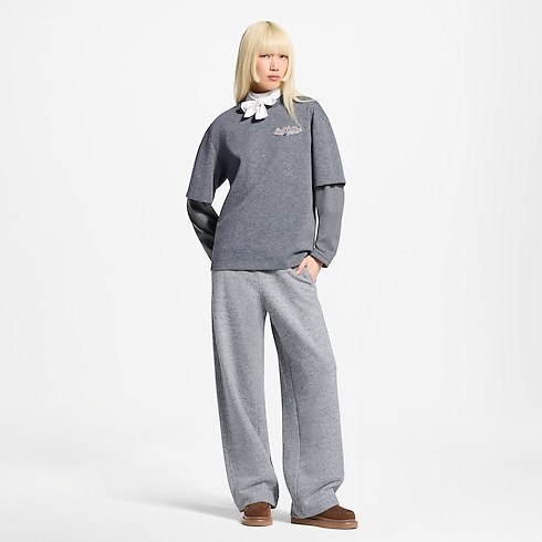 LV Bijoux Top mit Ärmeln im Lagen-Look in Damen's Ready to Wear T-Shirts und Sweatshirts collections by Louis Vuitton (Zoom)