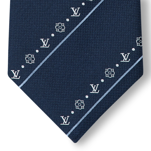 LV Flowers Stripes Krawatte S00 in Herren's Accessoires Krawatten collections by Louis Vuitton (Zoom)
