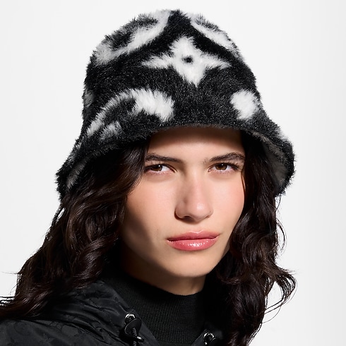 LV Fluffy Monogram Hut S00 in Damen's Accessoires Hüte & Mützen collections by Louis Vuitton (Zoom)