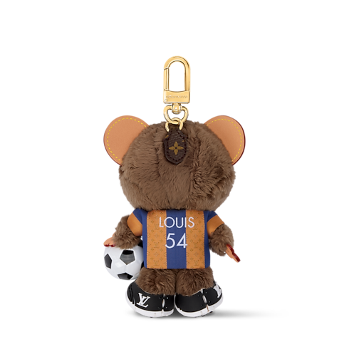 LV Louis Bear Soccer Taschenschmuck Rückansicht
