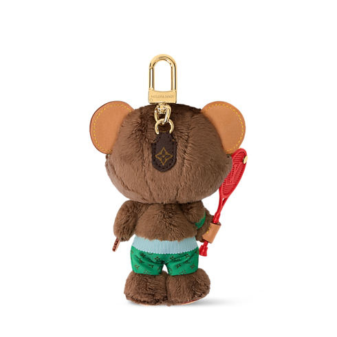 LV Louis Bear Tennis Taschenschmuck Rückansicht