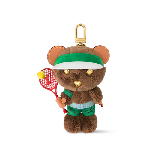 LV Louis Bear Tennis Taschenschmuck Frontansicht