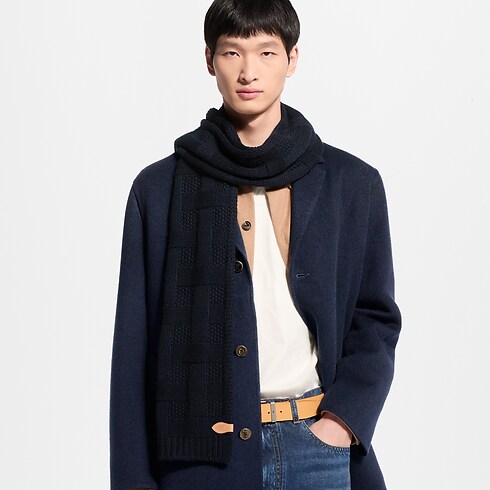 LV Malletier Schal aus Strick S00 in Herren's Accessoires Schals collections by Louis Vuitton (Zoom)