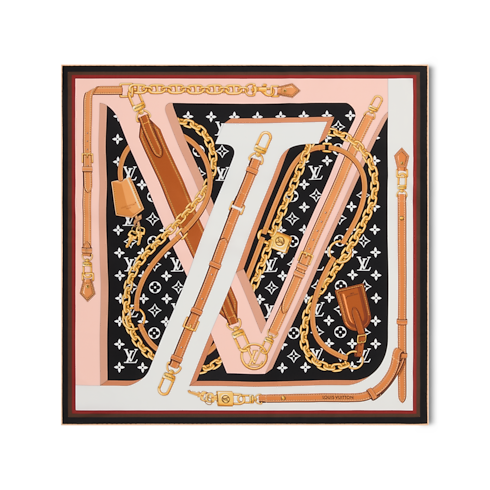 LV Strap Carré 70 S00 in Damen's Accessoires Seidentücher und Bandeaus collections by Louis Vuitton (Zoom)