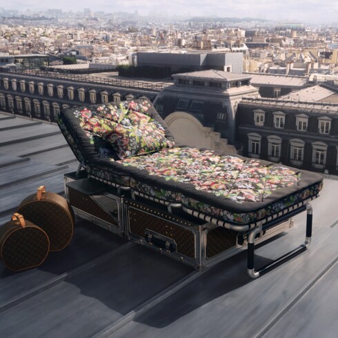 Malle Lit Nicolas Ghesquière Autres Toiles Monogram in Les Extraordinaires's Rigides Malles collections by Louis Vuitton