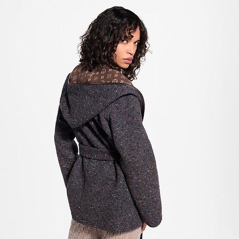 Manteau court croisé réversible à capuche in Femme's Prêt-à-porter Manteaux et vestes collections by Louis Vuitton (Zoom produit)