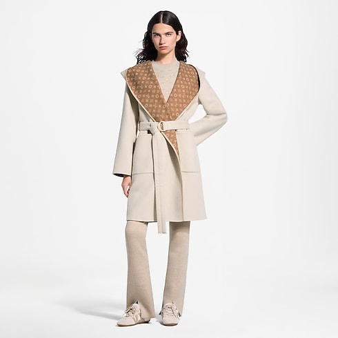 Manteau croisé réversible à capuche in Femme's Prêt-à-porter Manteaux et vestes collections by Louis Vuitton (Zoom produit)