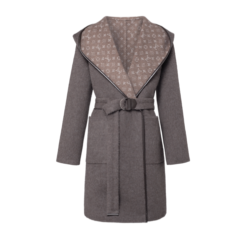 Manteau croisé réversible à capuche in Femme's Prêt-à-porter Manteaux et vestes collections by Louis Vuitton (Zoom produit)