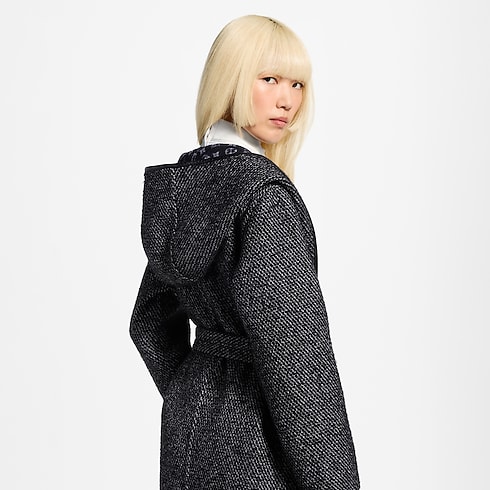 Manteau croisé réversible à capuche in Femme's Prêt-à-porter Manteaux et vestes collections by Louis Vuitton (Zoom produit)