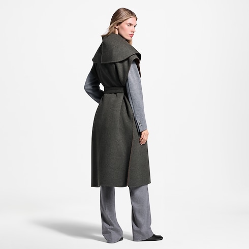 Manteau croisé sans manches à col châle in Femme's Prêt-à-porter Manteaux et vestes collections by Louis Vuitton (Zoom produit)