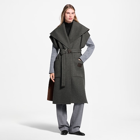Manteau croisé sans manches à col châle in Femme's Prêt-à-porter Manteaux et vestes collections by Louis Vuitton (Zoom produit)