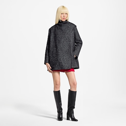 Manteau en tweed avec foulard in Femme's Prêt-à-porter Manteaux et vestes collections by Louis Vuitton (Zoom produit)