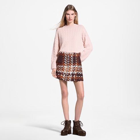 Mini-jupe en tweed tartan in Femme's Prêt-à-porter Nouveautés Prêt-à-porter collections by Louis Vuitton (Zoom produit)