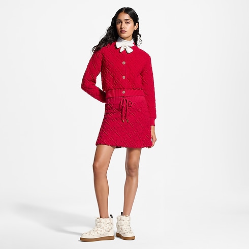 Mini-jupe Monogram en tissu éponge in Femme's Prêt-à-porter Jupes collections by Louis Vuitton (Zoom produit)