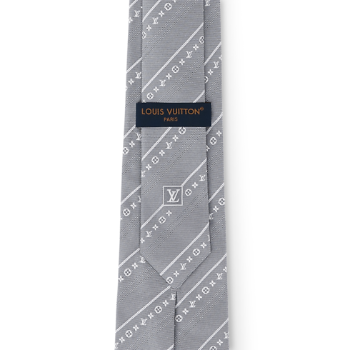 Monogram Flowstripes Krawatte Rückansicht
