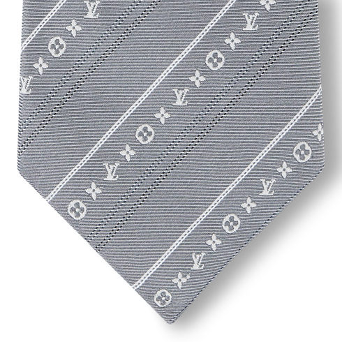 Monogram Flowstripes Krawatte Detailansicht