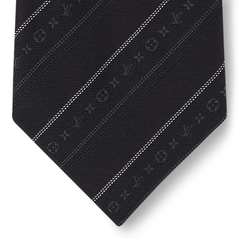 Monogram Flowstripes Krawatte Detailansicht