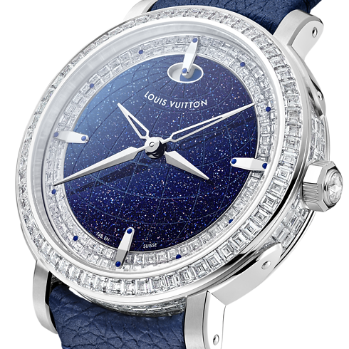 Montre Louis Vuitton Escale Twin Zone, Automatique, 41 mm, platine et diamants in Montres's Toutes les montres } collections by Louis Vuitton (Zoom produit)