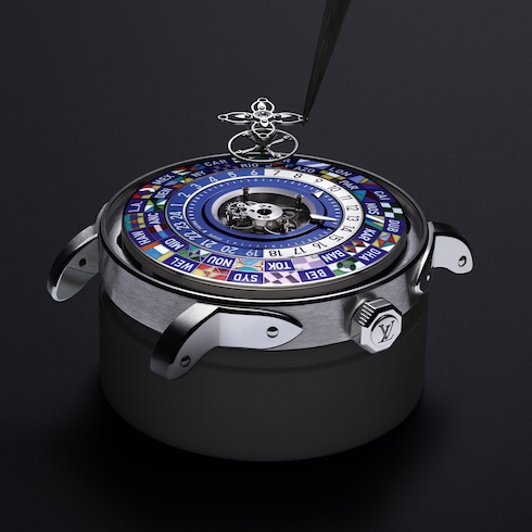 Montre Louis Vuitton Escale Worldtime, Automatique, 40mm, platine in Montres's Toutes les montres } collections by Louis Vuitton