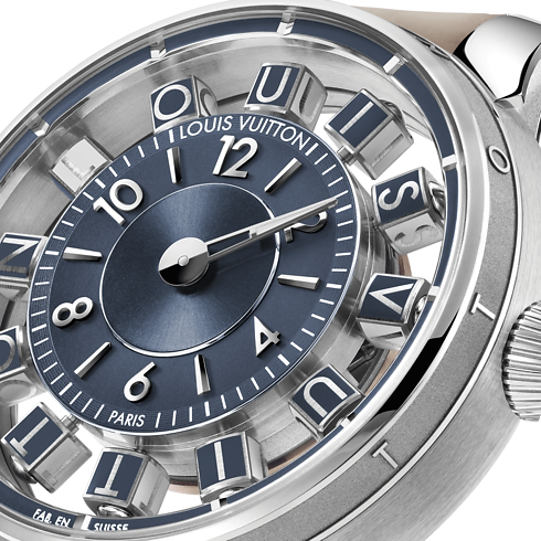 Montre Tambour Spin Time Air, Automatique, 42,5 mm, or blanc in Montres's Toutes les montres } collections by Louis Vuitton (Zoom produit)