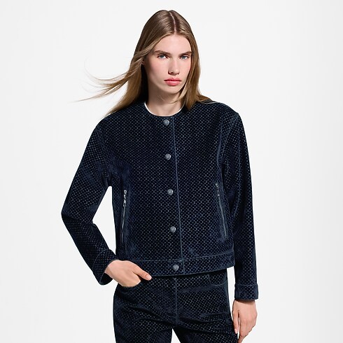 Nanogram Flocket Jacke aus Samt in Damen's Ready to Wear Mäntel und Jacken collections by Louis Vuitton (Zoom)
