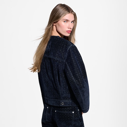 Nanogram Flocket Jacke aus Samt in Damen's Ready to Wear Mäntel und Jacken collections by Louis Vuitton (Zoom)