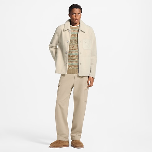 Overshirt im Workwear-Stil aus Lammfell in Herren's Ready to Wear Vollständige Ready to Wear collections by Louis Vuitton (Zoom)
